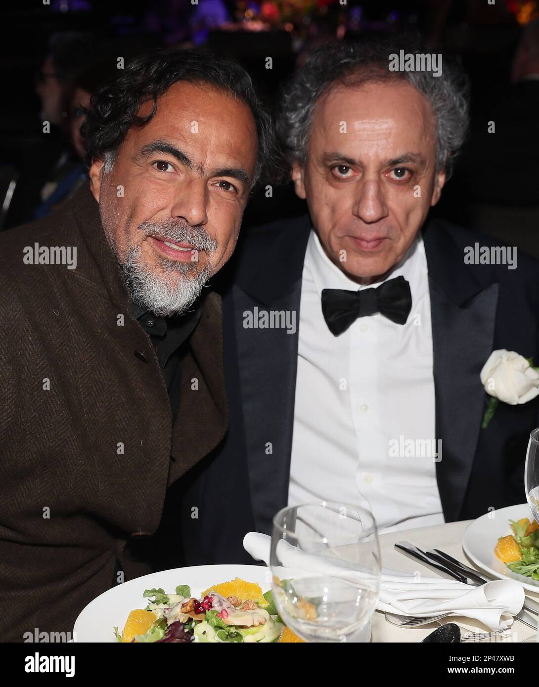 Alejandro González Iñárritu and Darius Khondji pose during the 37th