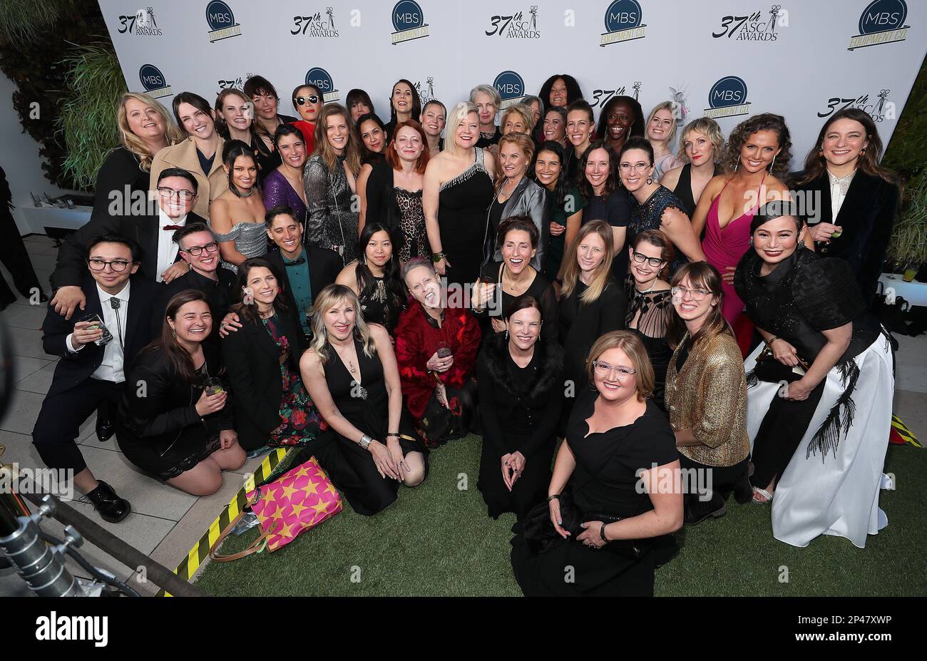 Notable Women of Cinematography Group pose at the 37th American Society