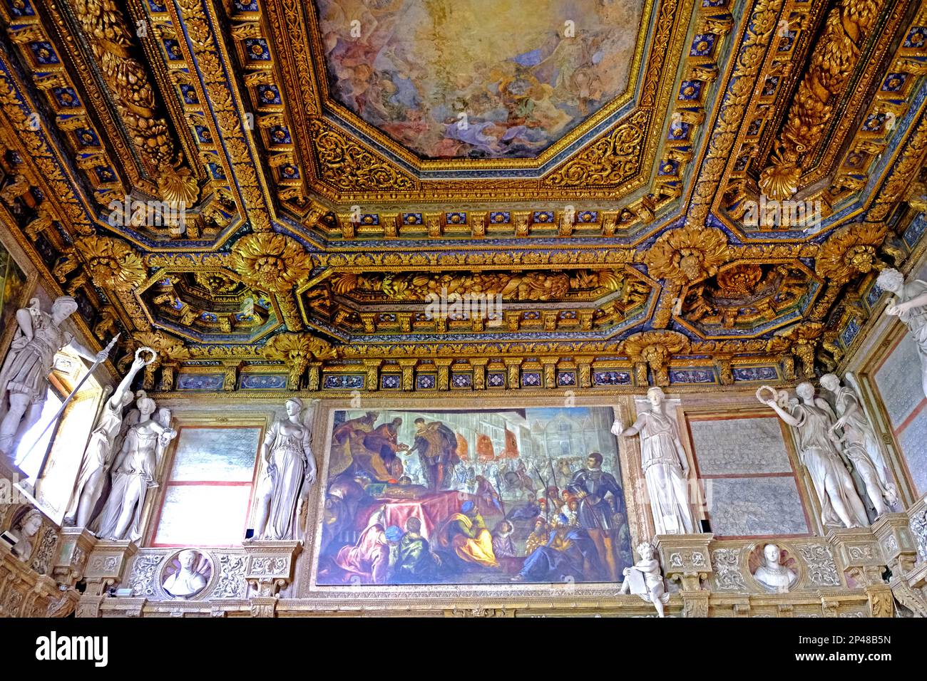 The Apartmento Grande di Castello in the Palazzo Ducale in Mantua Italy Stock Photo