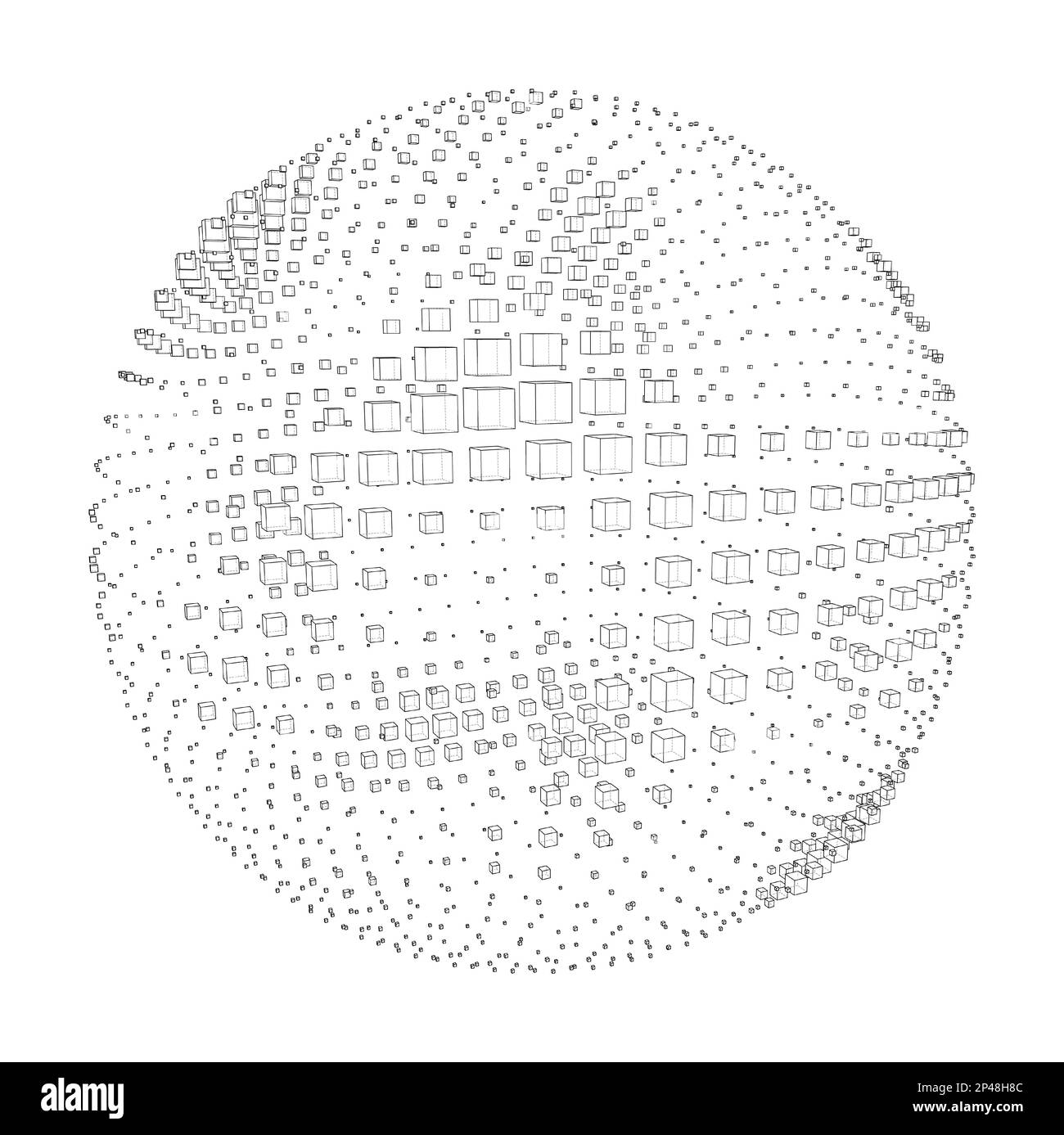 Abstract sphere background Stock Photo - Alamy
