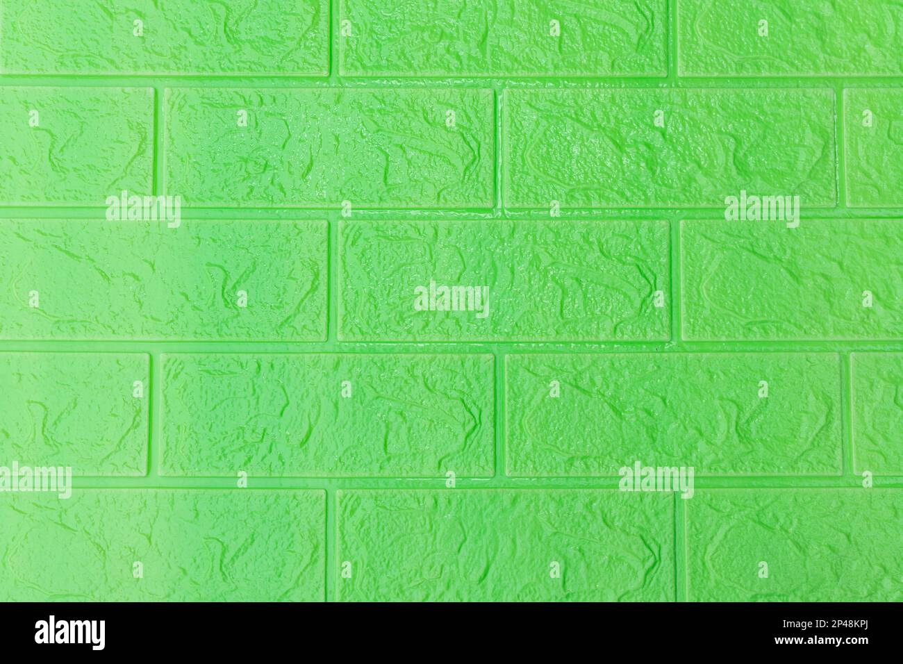 Green brick wall texture background Stock Photo - Alamy