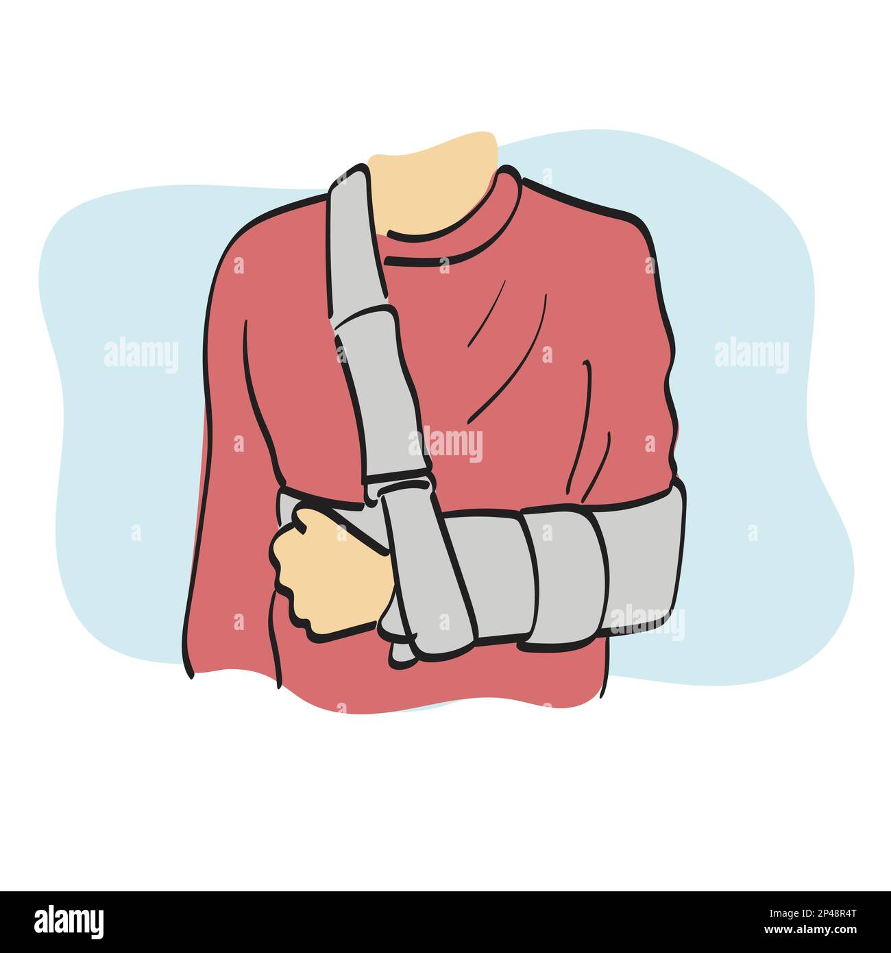 Arm sling vector vectors hi-res stock photography and images - Alamy