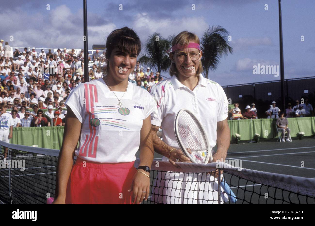 Jennifer Capriati and Martina Navratilova at the Chris Evert Celebrity