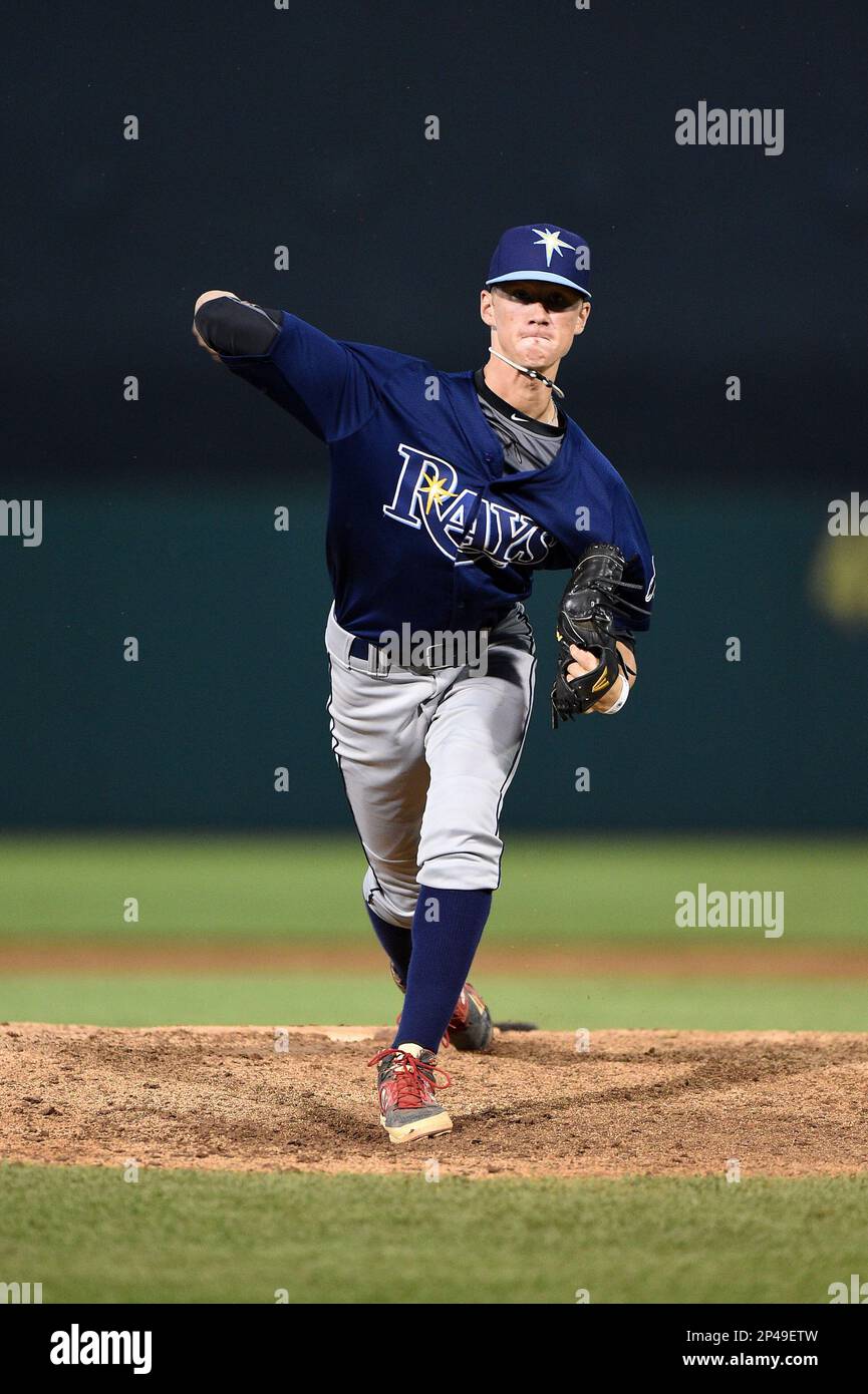 Brady Singer (7) of Tavares High School in Leesburg, Florida