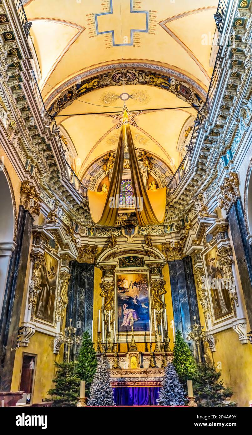 Basilica Altar Dome Saint Marie and Saint Reparte de Nice Catholic