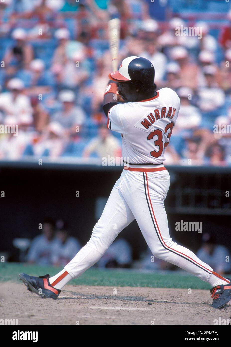 Baltimore Orioles Eddie Murray(33) in action during a game from