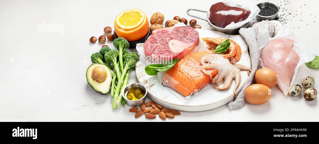 Composition with food contains coenzyme Q10, antioxidant, produce
