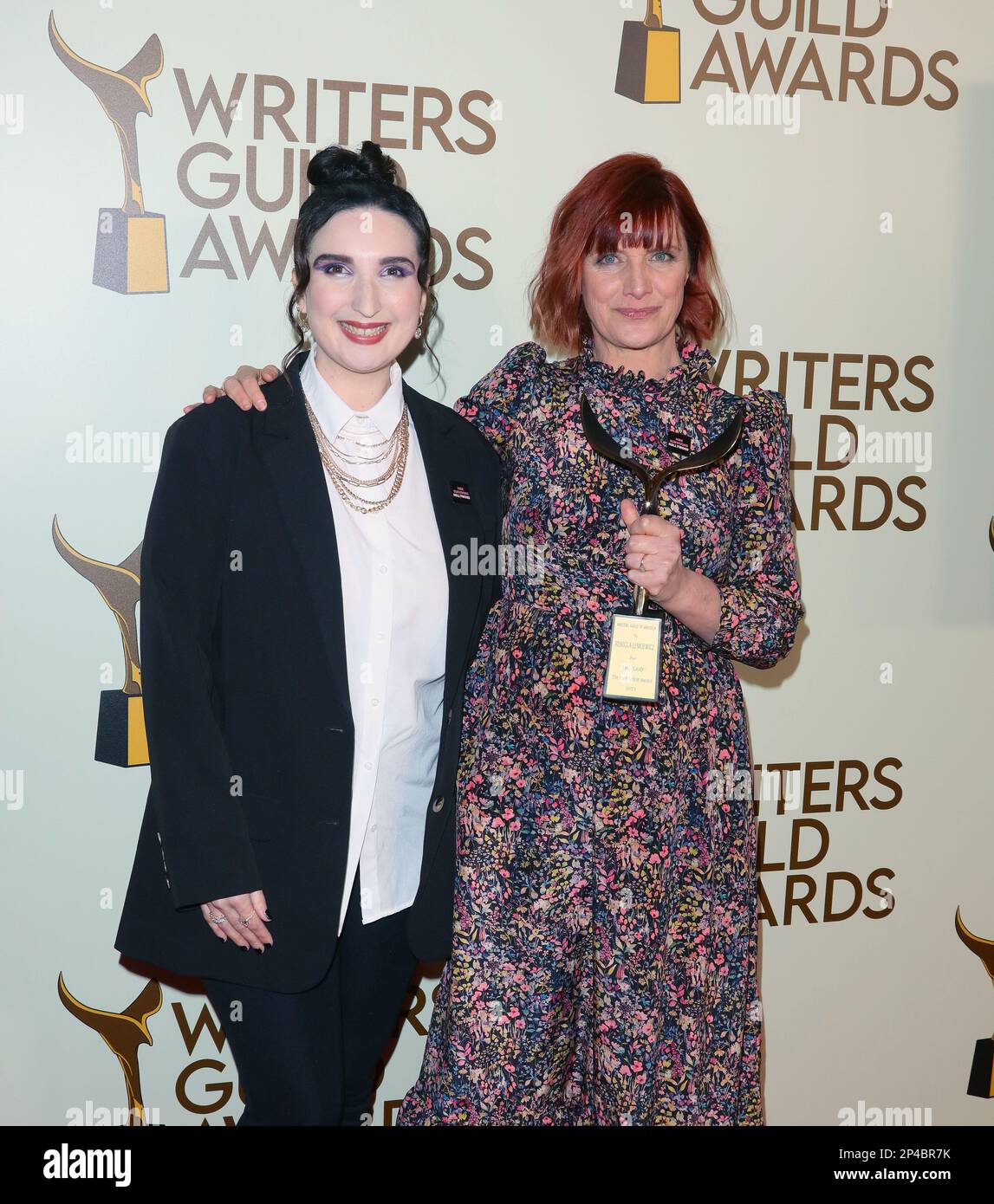 Rebecca Lenkiewicz arrives at The 2023 Writers Guild Awards Press Room