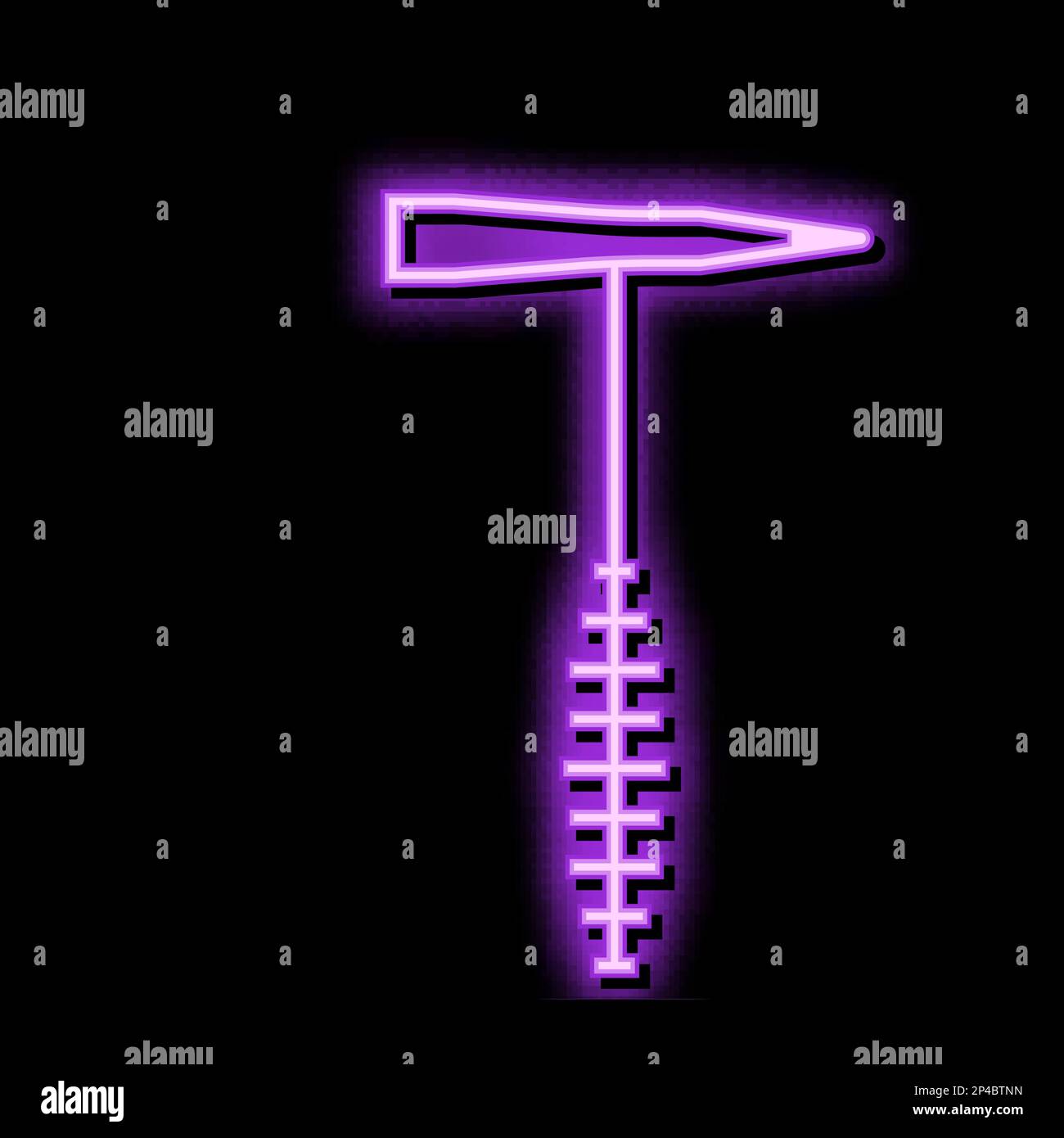 welders hammer tool neon glow icon illustration Stock Vector Image ...
