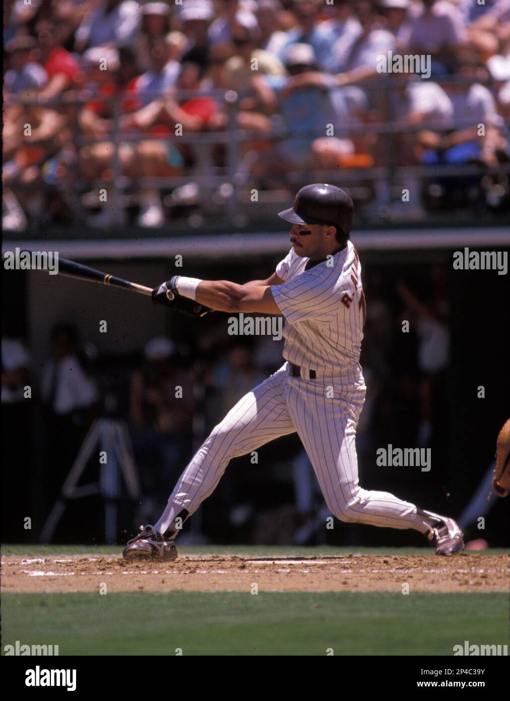 San Diego Padres Roberto Alomar (12) in action during a game at Jack