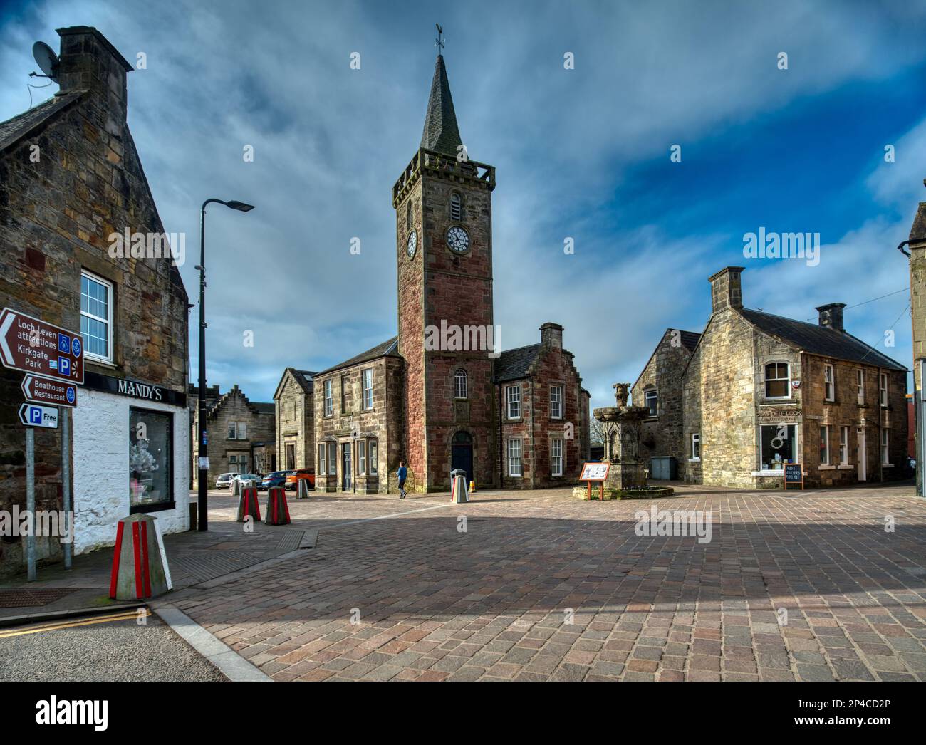 The centre of Kinross, Scotland Stock Photo Alamy