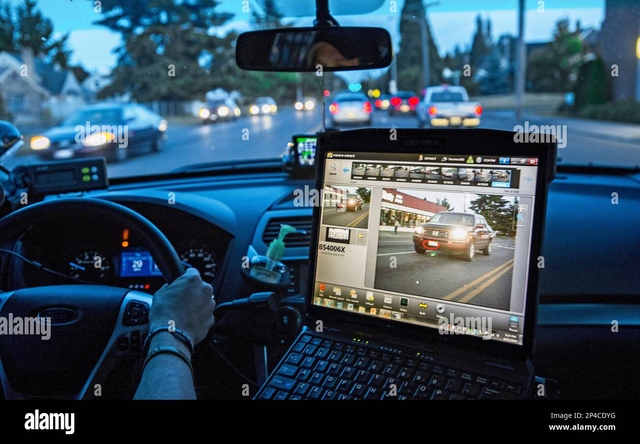 police car computer screen