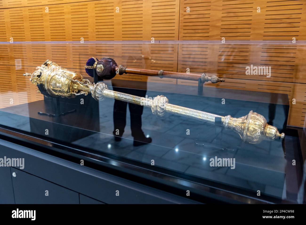 Mace of the New Zealand Parliament in Wellington, New Zealand. On