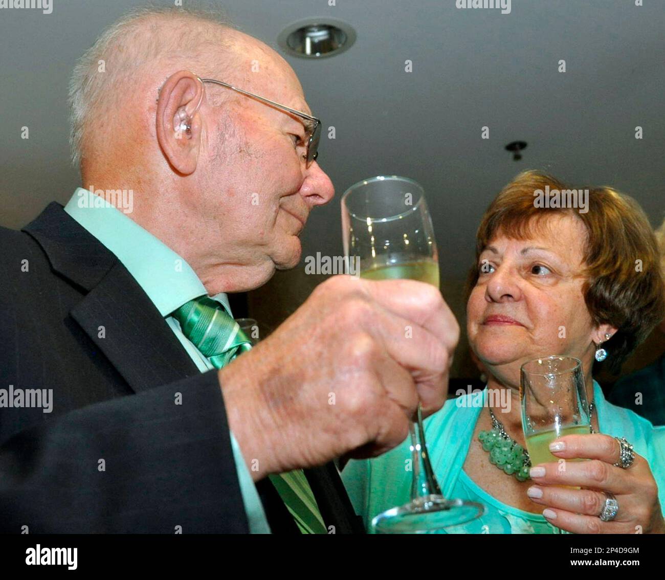 In this photo taken on Thursday, June 12, 2014, Joseph and Theresa D