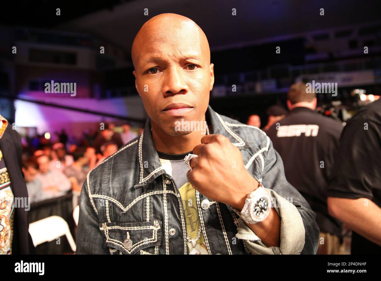 Boxer Zab Judah is seen during the Iron Mike Productions, ESPN Friday