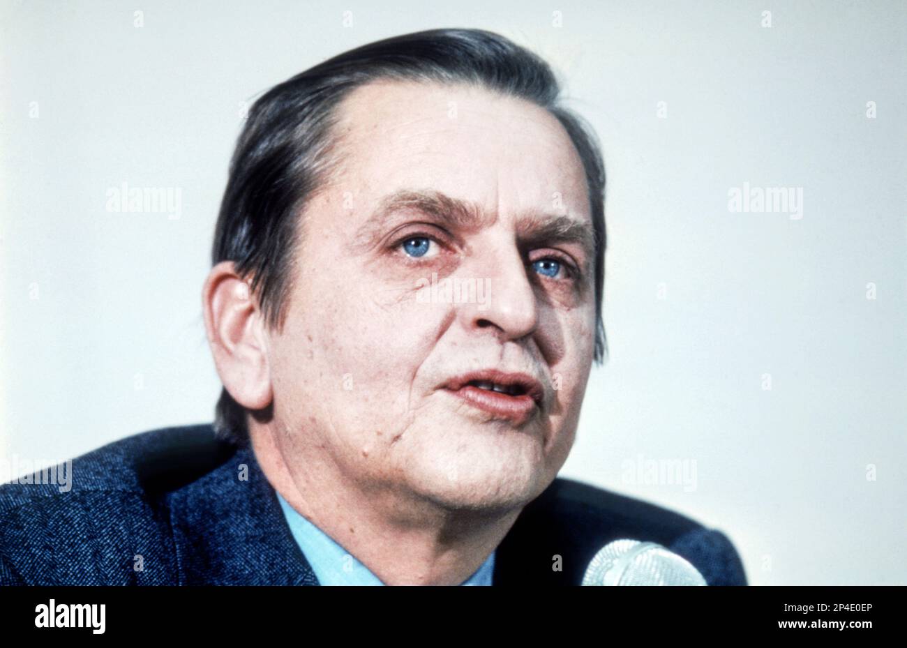 ARCHIVE 1976Swedish politician Olof Palme. He led Sweden's Social Democratic Workers' Party 1969-1986 and was Prime Minister  of Sweden1969-1976 and 1982-1986. Photo: SVT / TT Code: 5600 Stock Photo