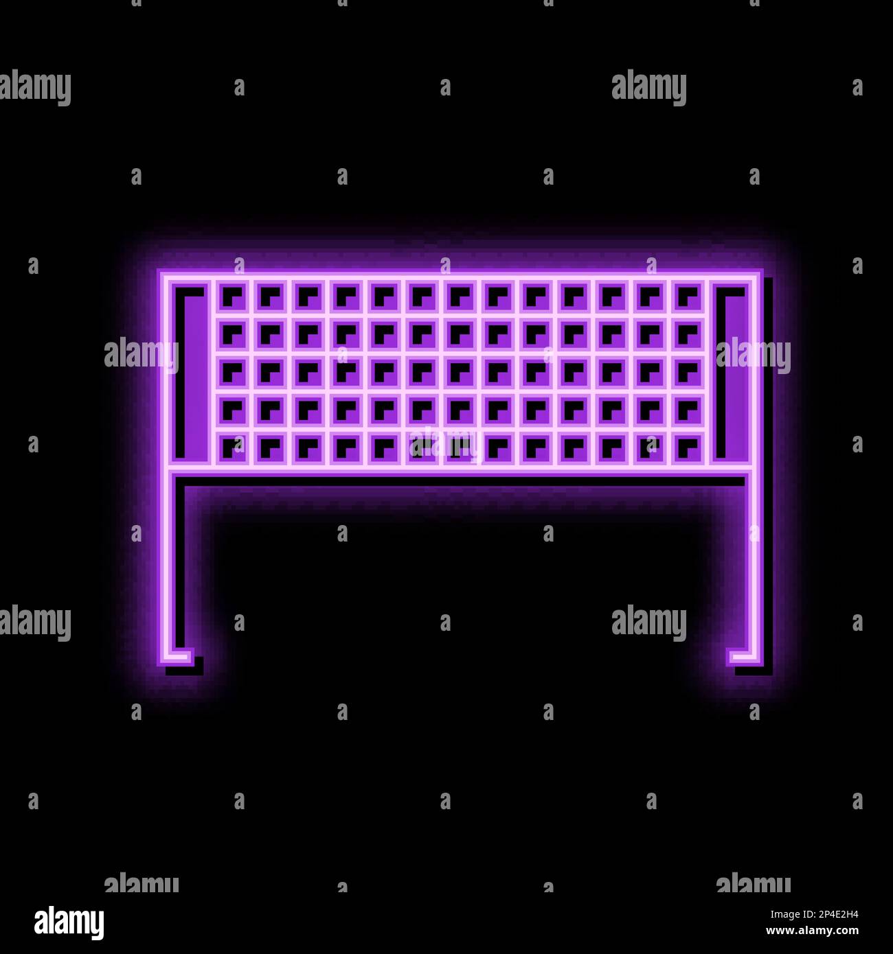 badminton net neon glow icon illustration Stock Vector Image & Art - Alamy