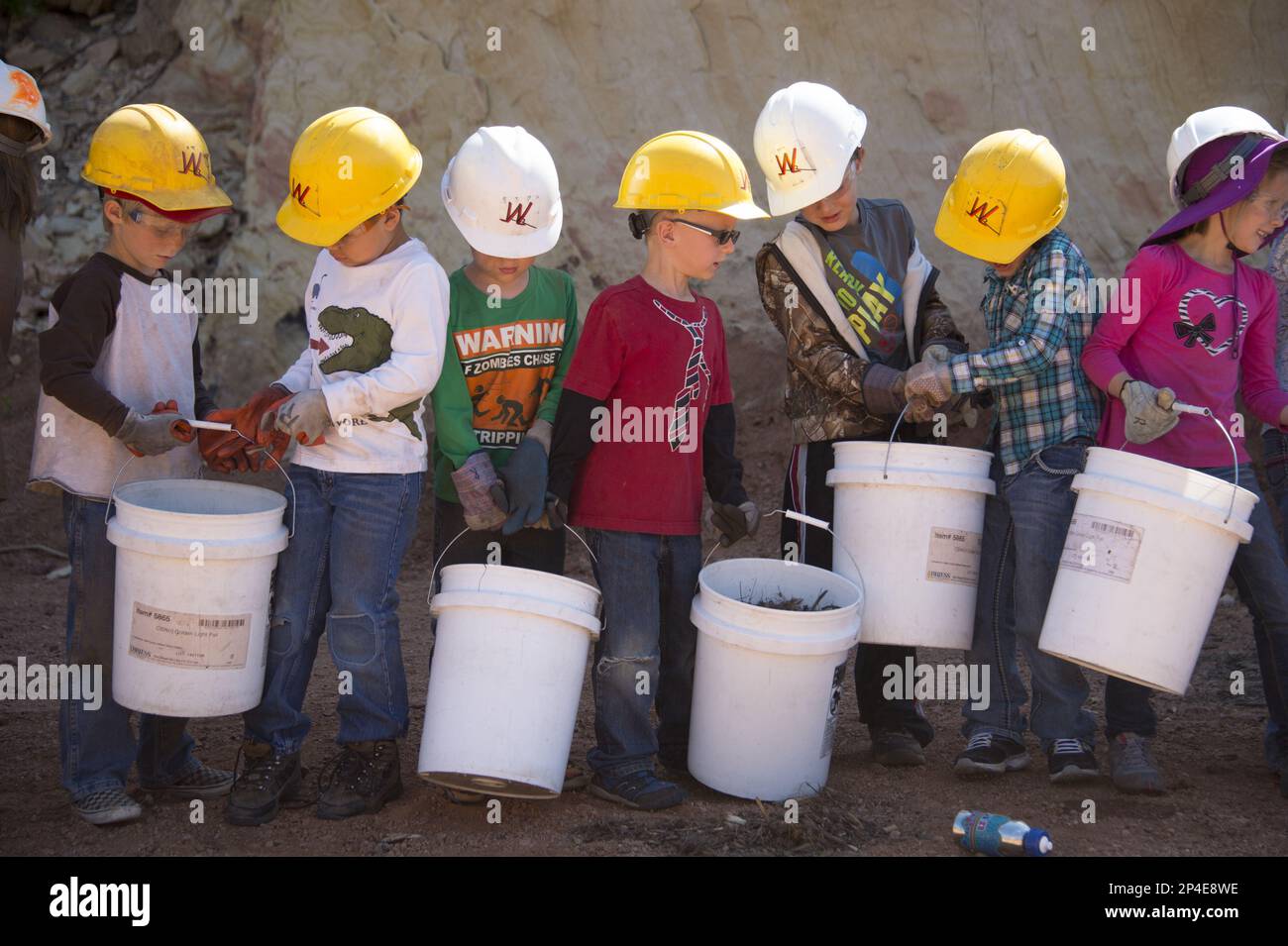 First graders from Rockrimmon Elementary School in Colorado Springs