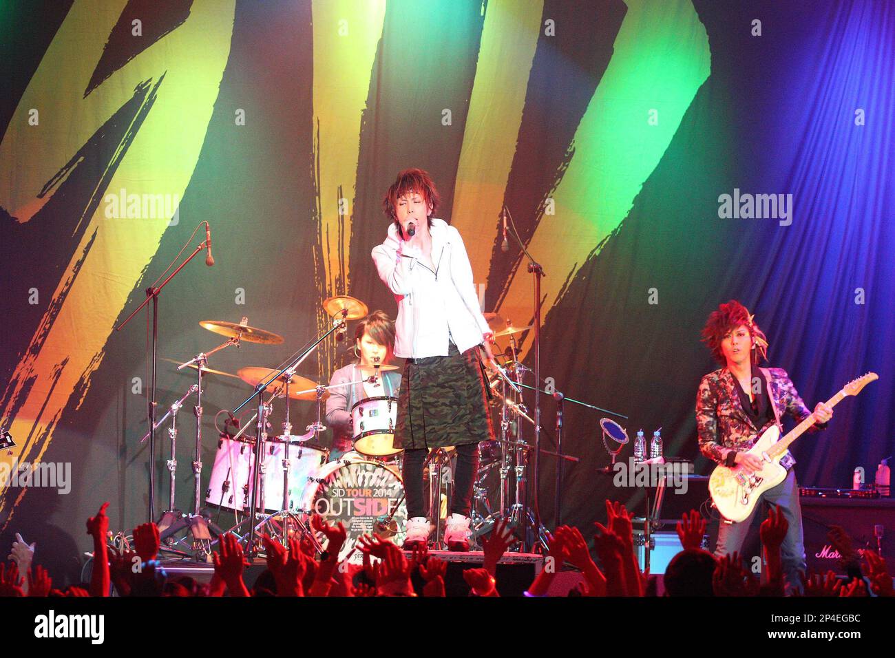 Japanese rock band SID hold concert in Taipei,China on Sunday May 25,2014.  (TopPhoto via AP Images Stock Photo - Alamy