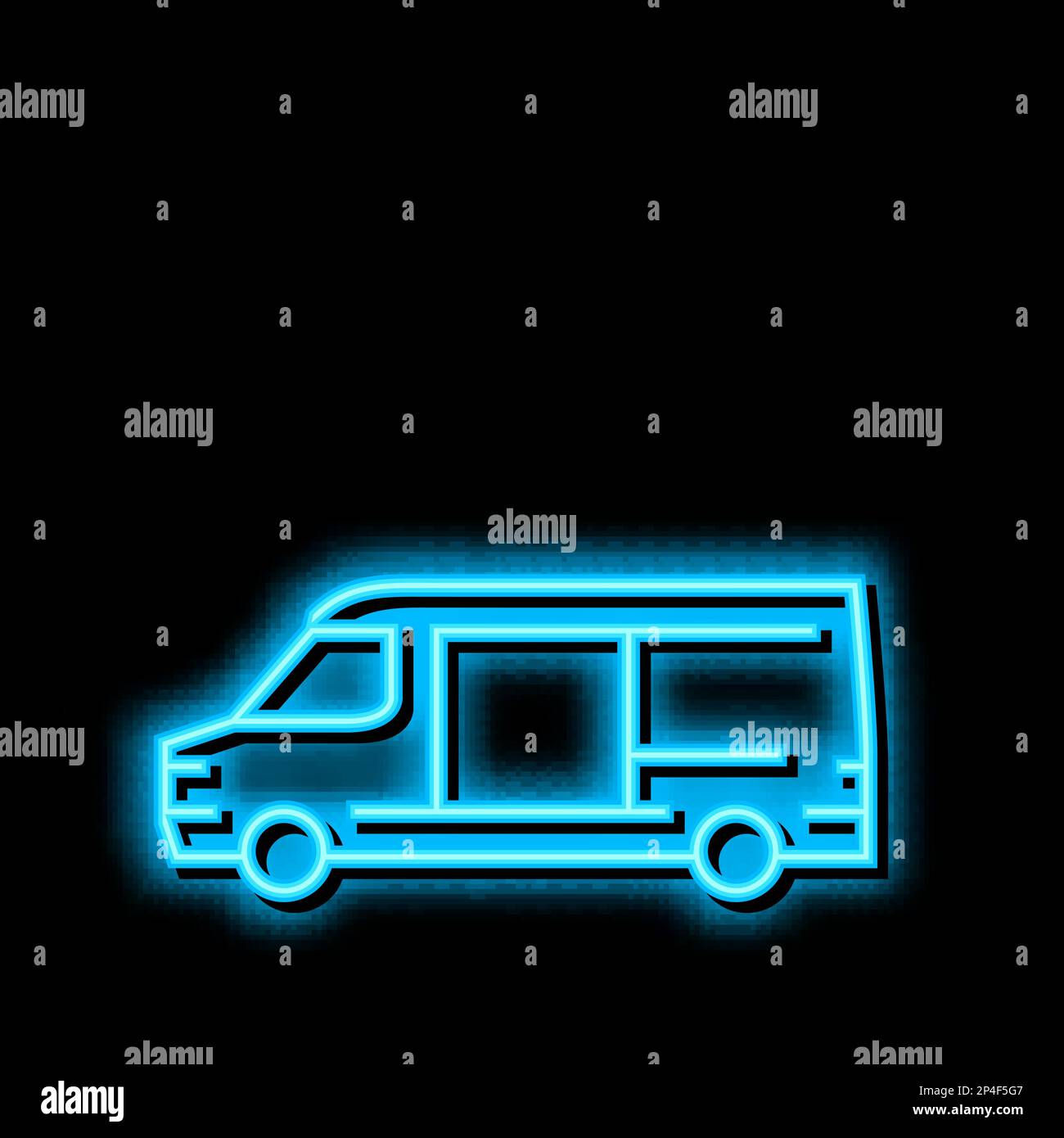 cargo van car neon glow icon illustration Stock Vector Image & Art - Alamy
