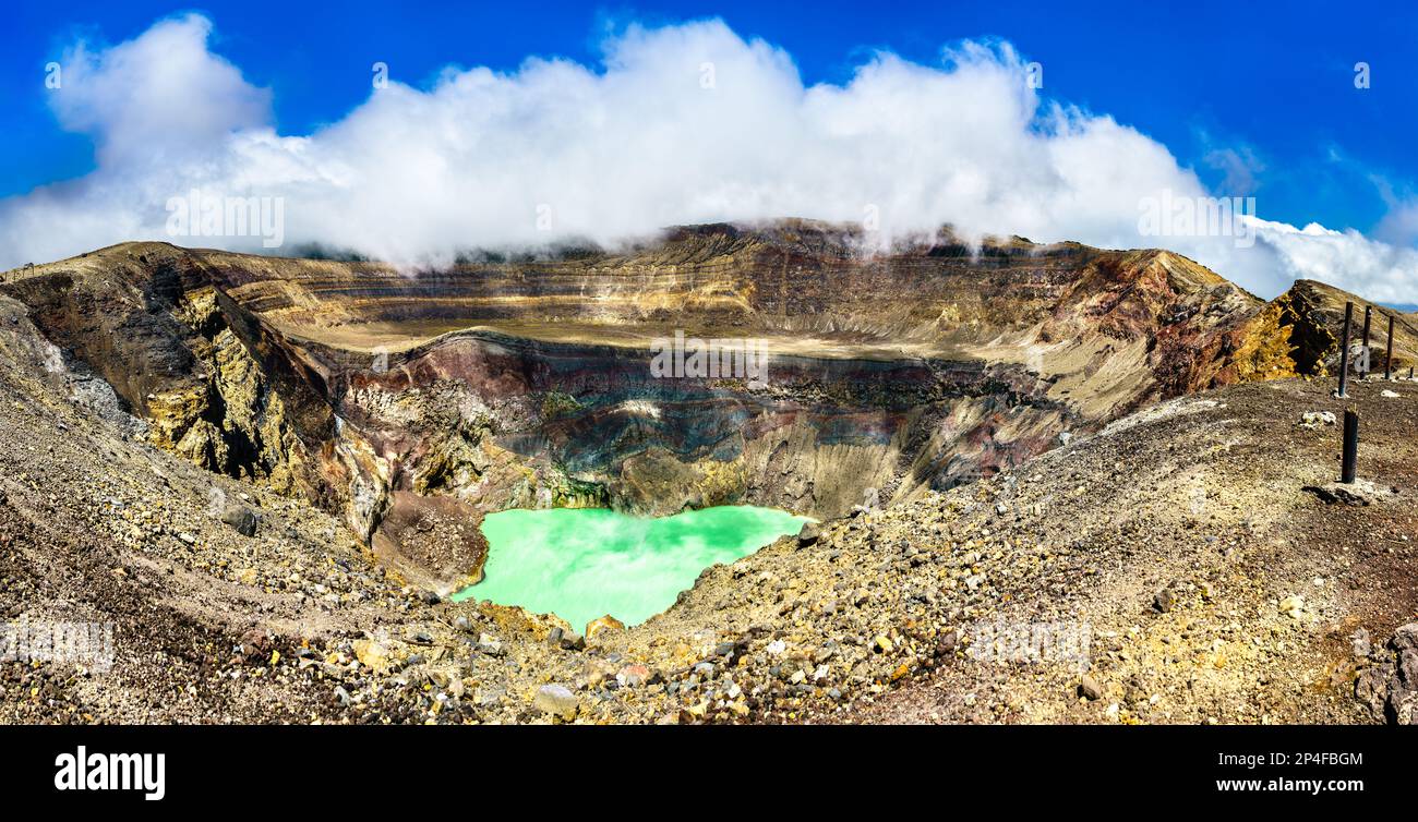 The crater lake of Santa Ana Volcano or Ilamatepec in El Salvador Stock Photo