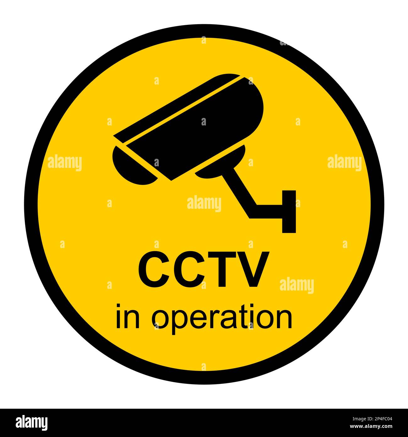 Yellow security camera sign hi-res stock photography and images - Page 6 -  Alamy