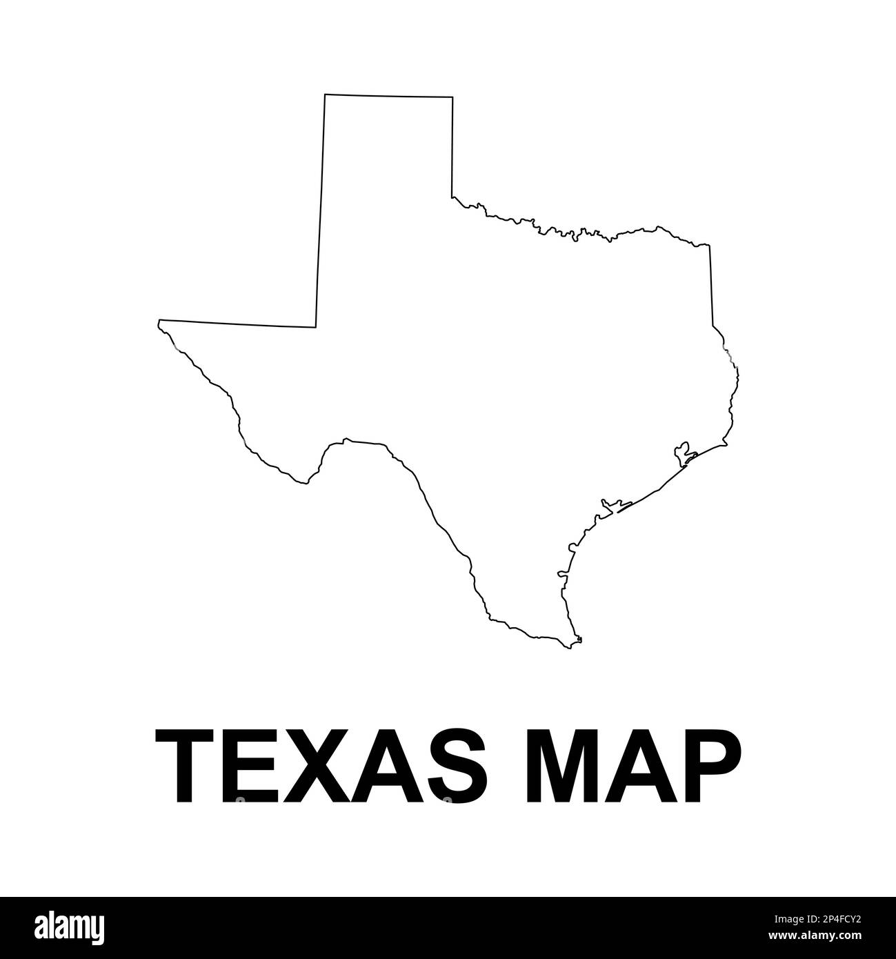 Texas map shape, united states of america. Flat concept icon symbol