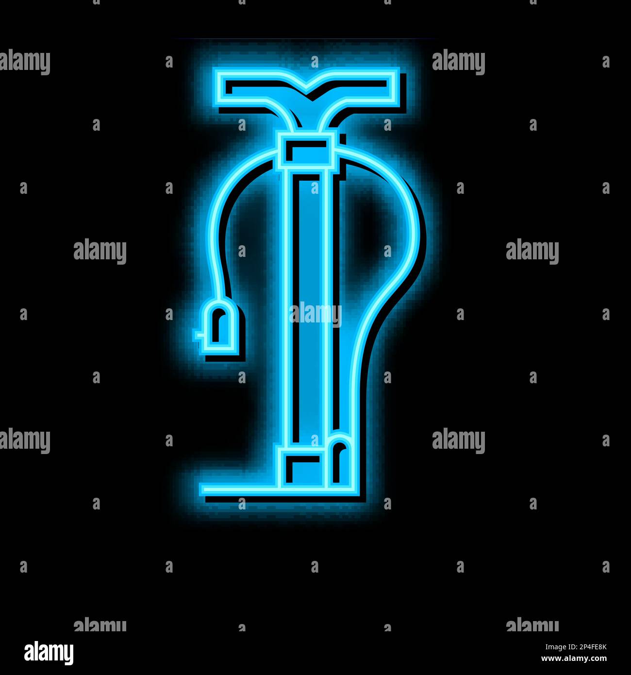 pump tool neon glow icon illustration Stock Vector Image & Art - Alamy