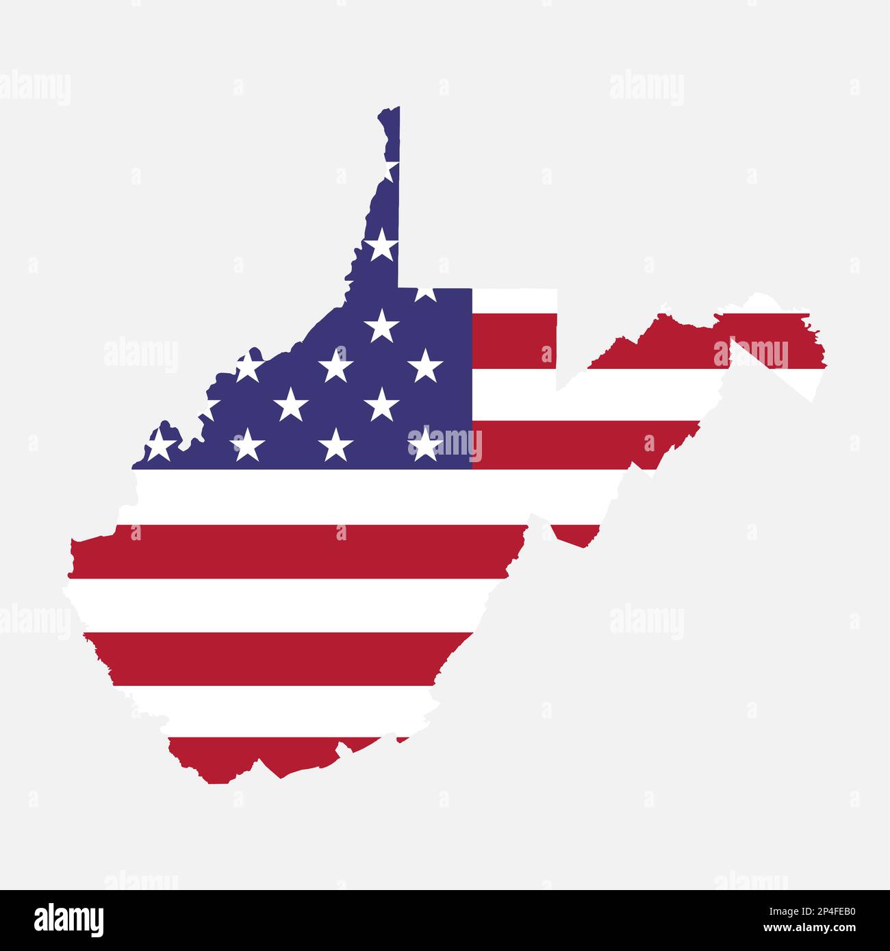 West Virginia map shape united - West Virginia Map Shape United States Of America Flat Concept Icon Symbol Vector Illustration 2P4FEB0 