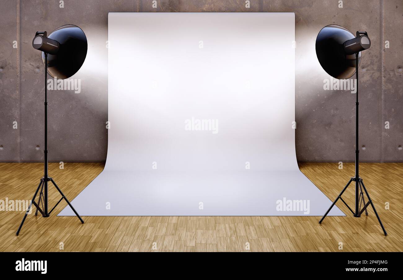 3D rendering of a studio background Stock Photo - Alamy