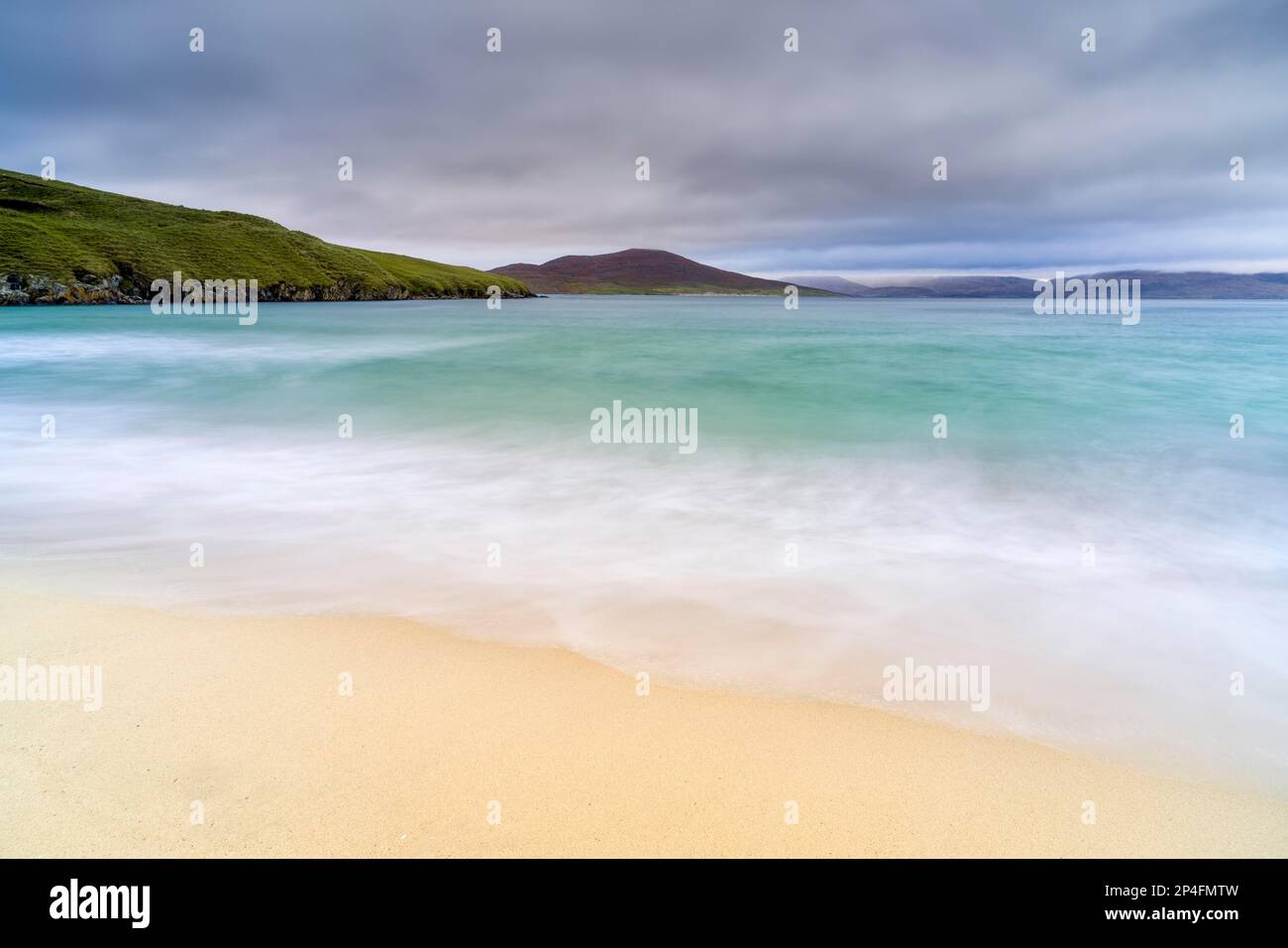 Fine sandy beach on the Isle of Harris, Outer Hebrides, Scotland, United Kingdom Stock Photo