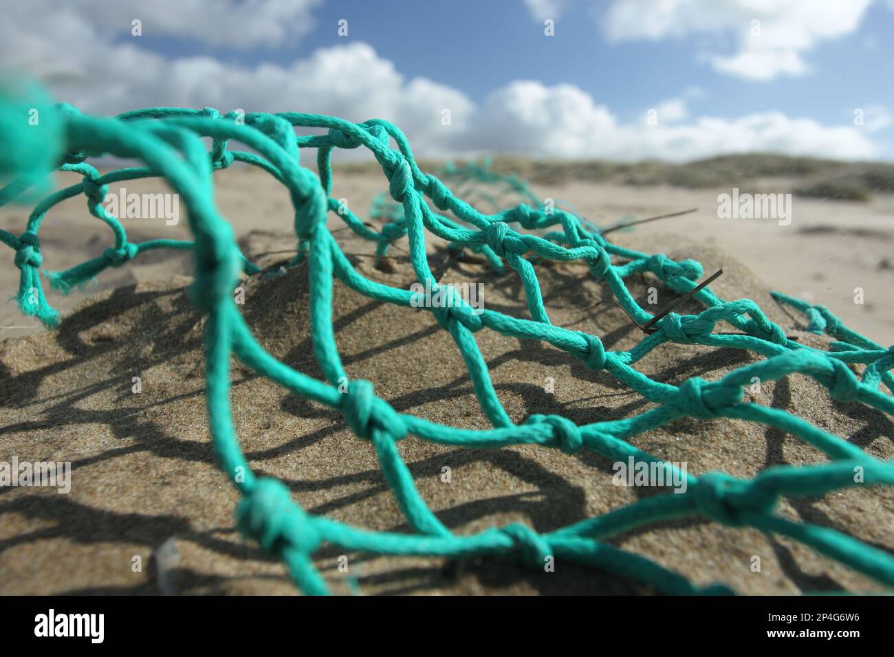 Trawl washed up on beach, Gower Peninsula, West Wales