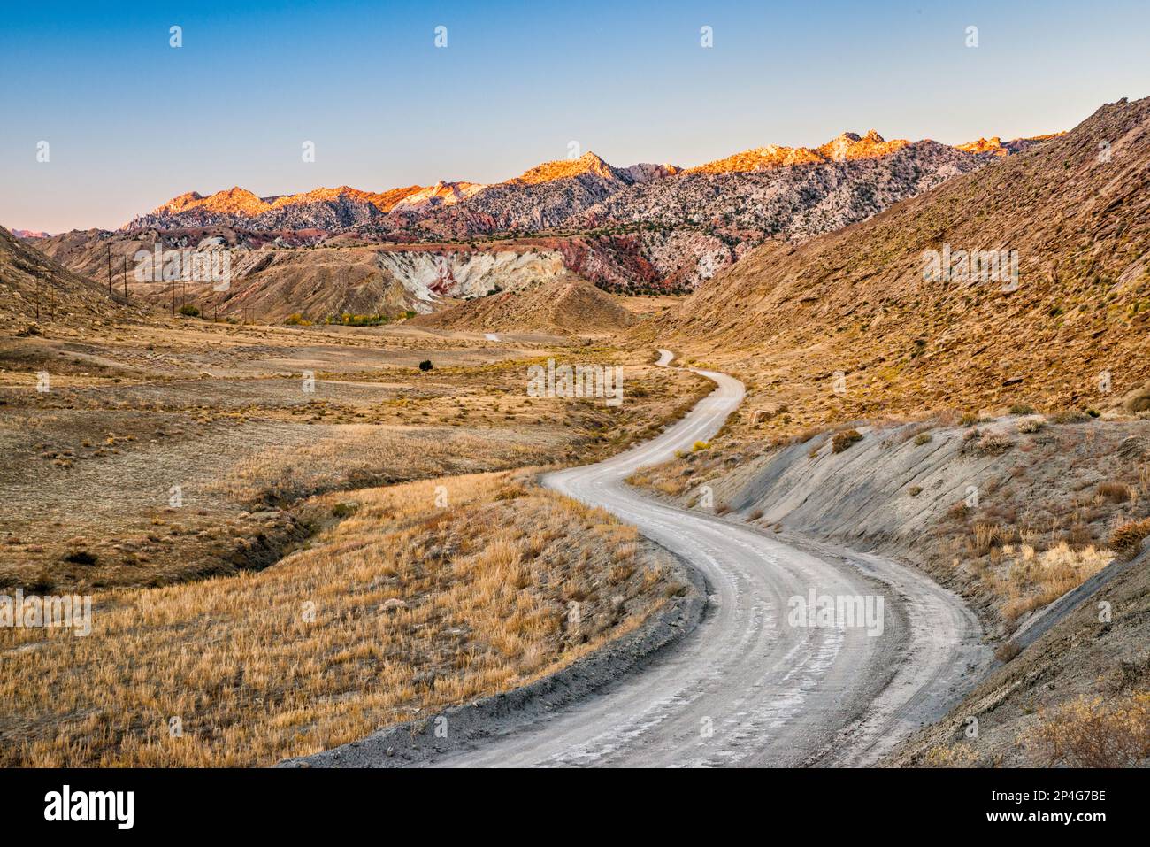 Cottonwood Road in Cottonwood Canyon, The in distance, at