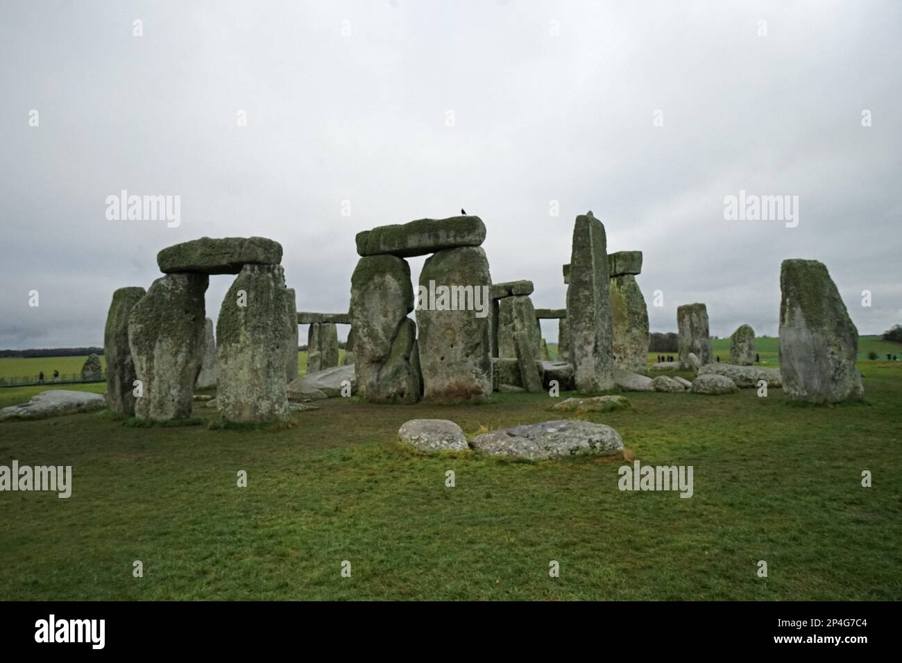 Natural landscape of Stonehenge, the unique stone circle and world’s