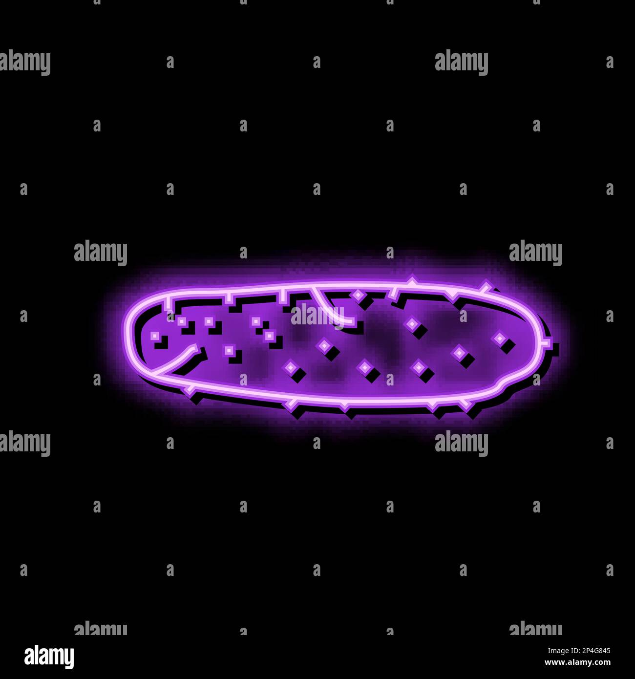 cucumber rotten food neon glow icon illustration Stock Vector Image ...