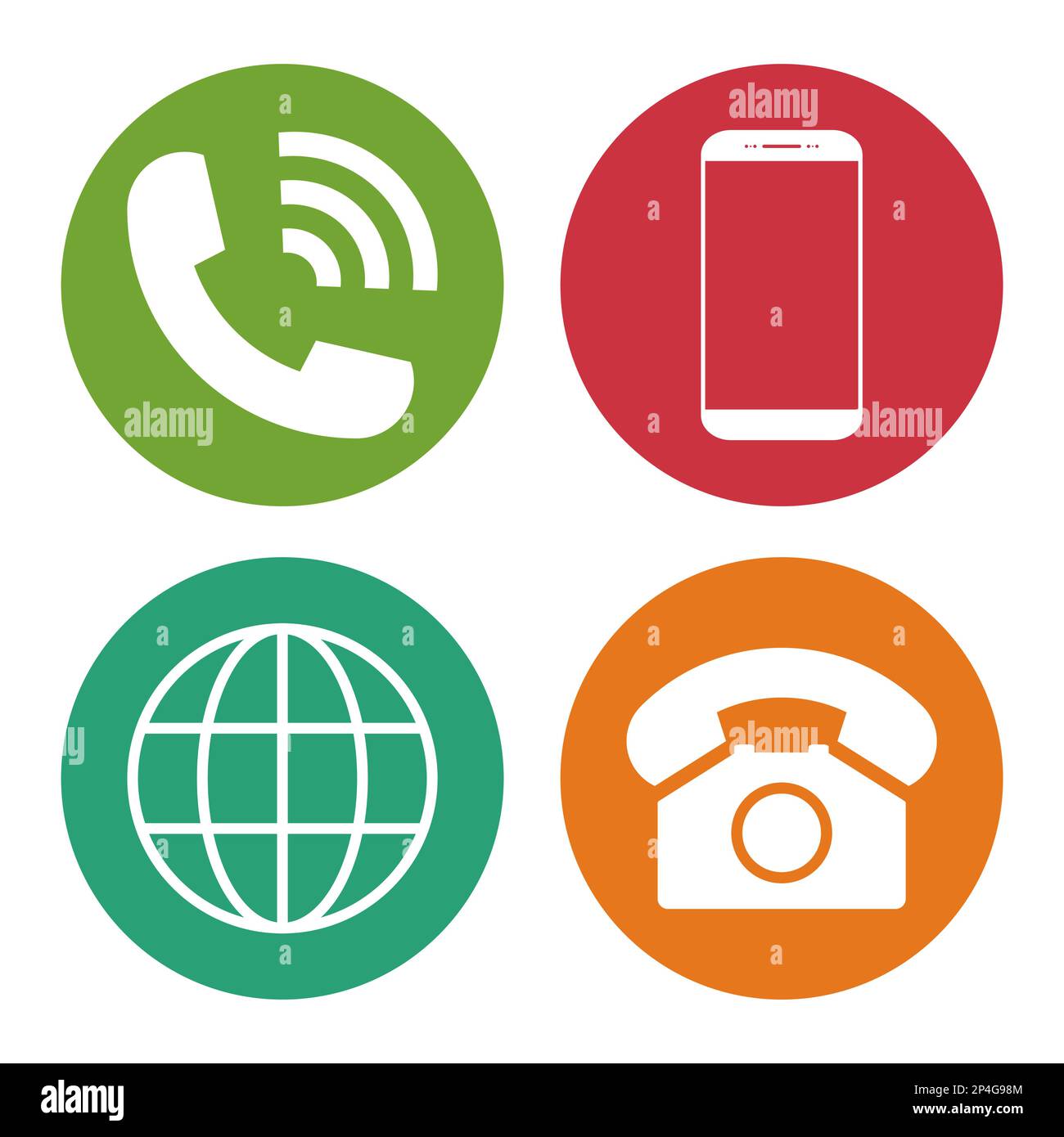 Set of mobile telephone smartphone and www icon, chat web internet ...