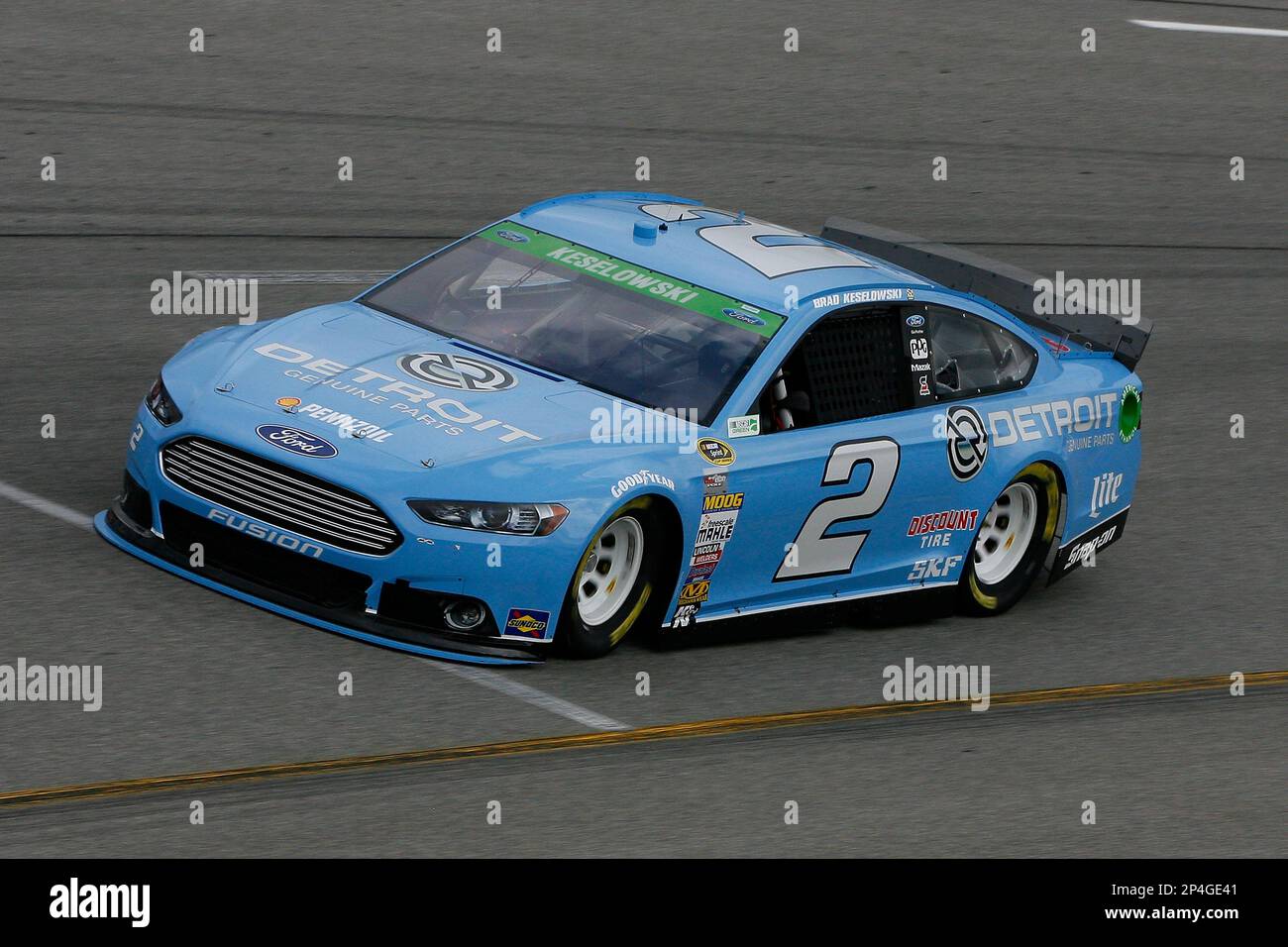 Brad Keselowski during practice for the NASCAR Toyota Owners 400 race