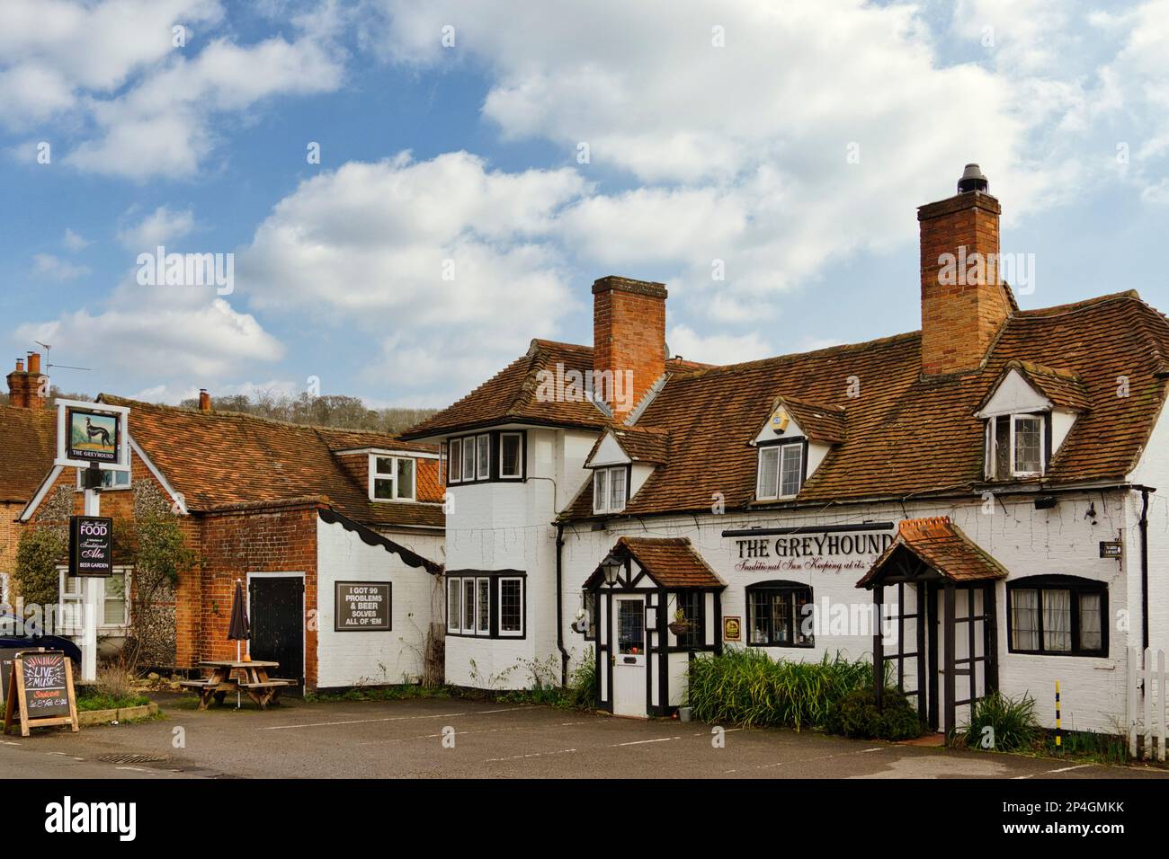 The Greyhound, Whitchurch- on-Thames, Oxfordshire, UK Stock Photo
