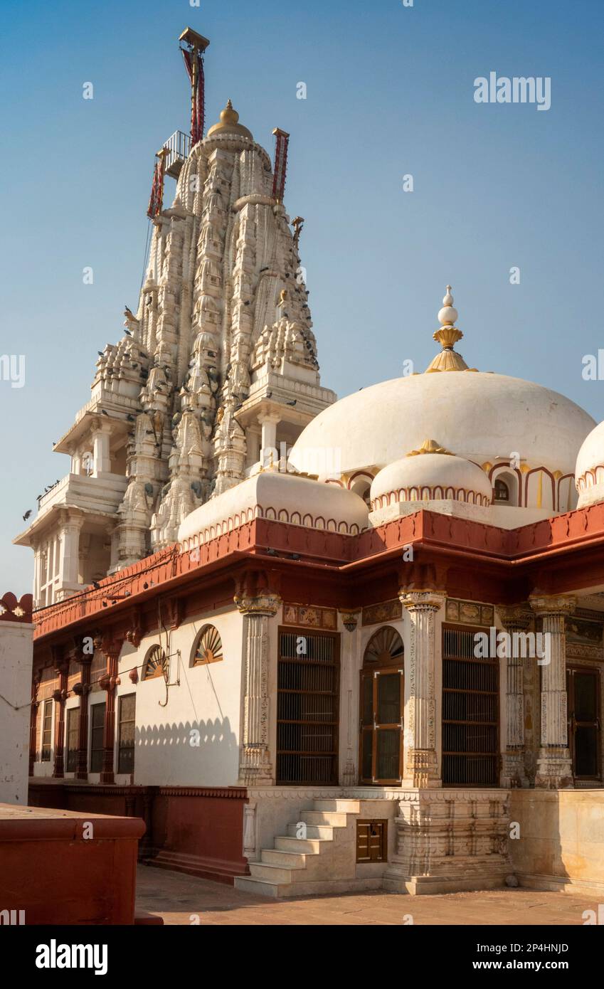 India, Rajasthan, Bikaner, Seth Bhandasar, (Bhanda Shah Mandir) Jain temple exterior Stock Photo