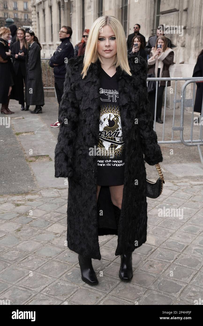 Avril Lavigne arrives at the Stella McCartney Fall/Winter 20232024