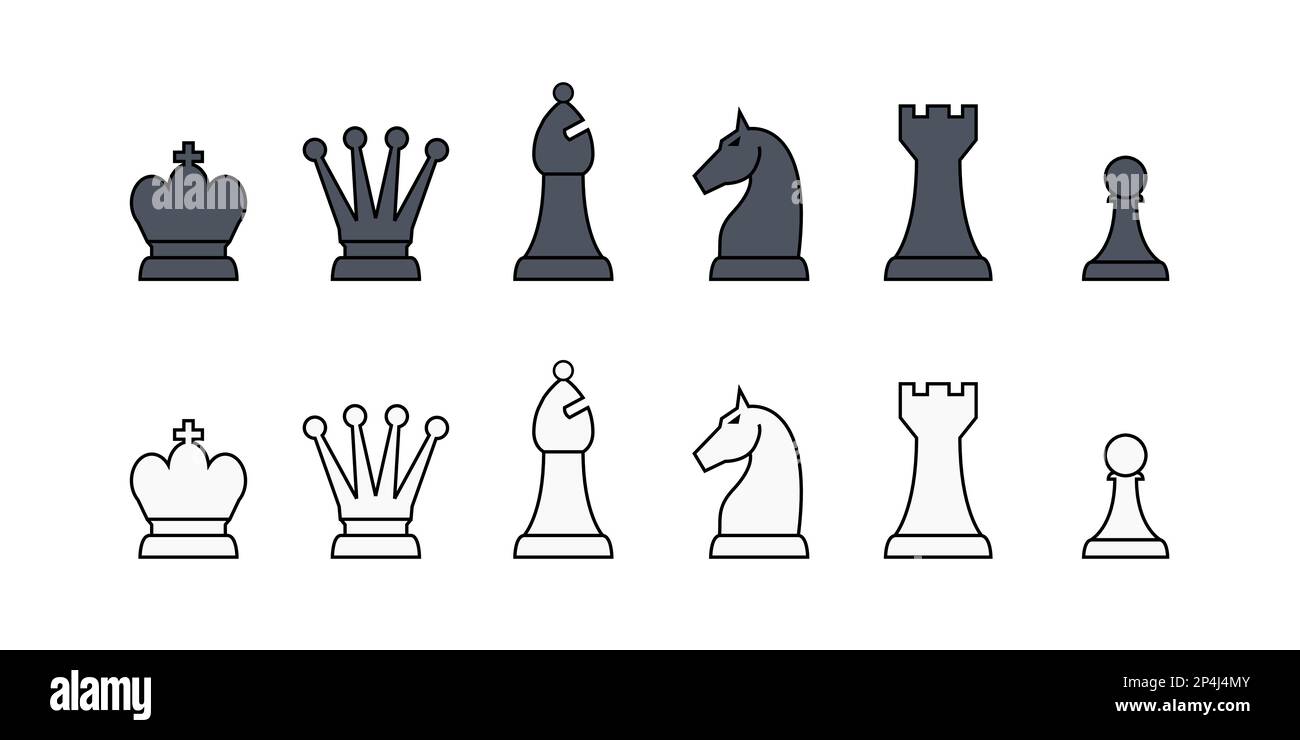 How chess pieces move stock vector. Illustration of game - 20591272