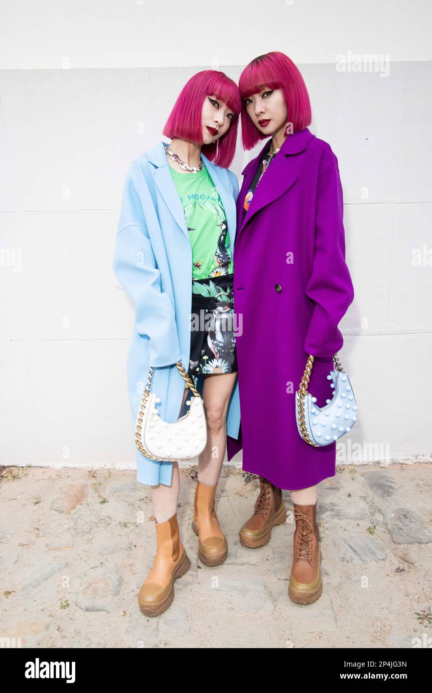 Ami and Aya attend the Stella McCartney Fall/Winter 2023-2024 ready-to ...