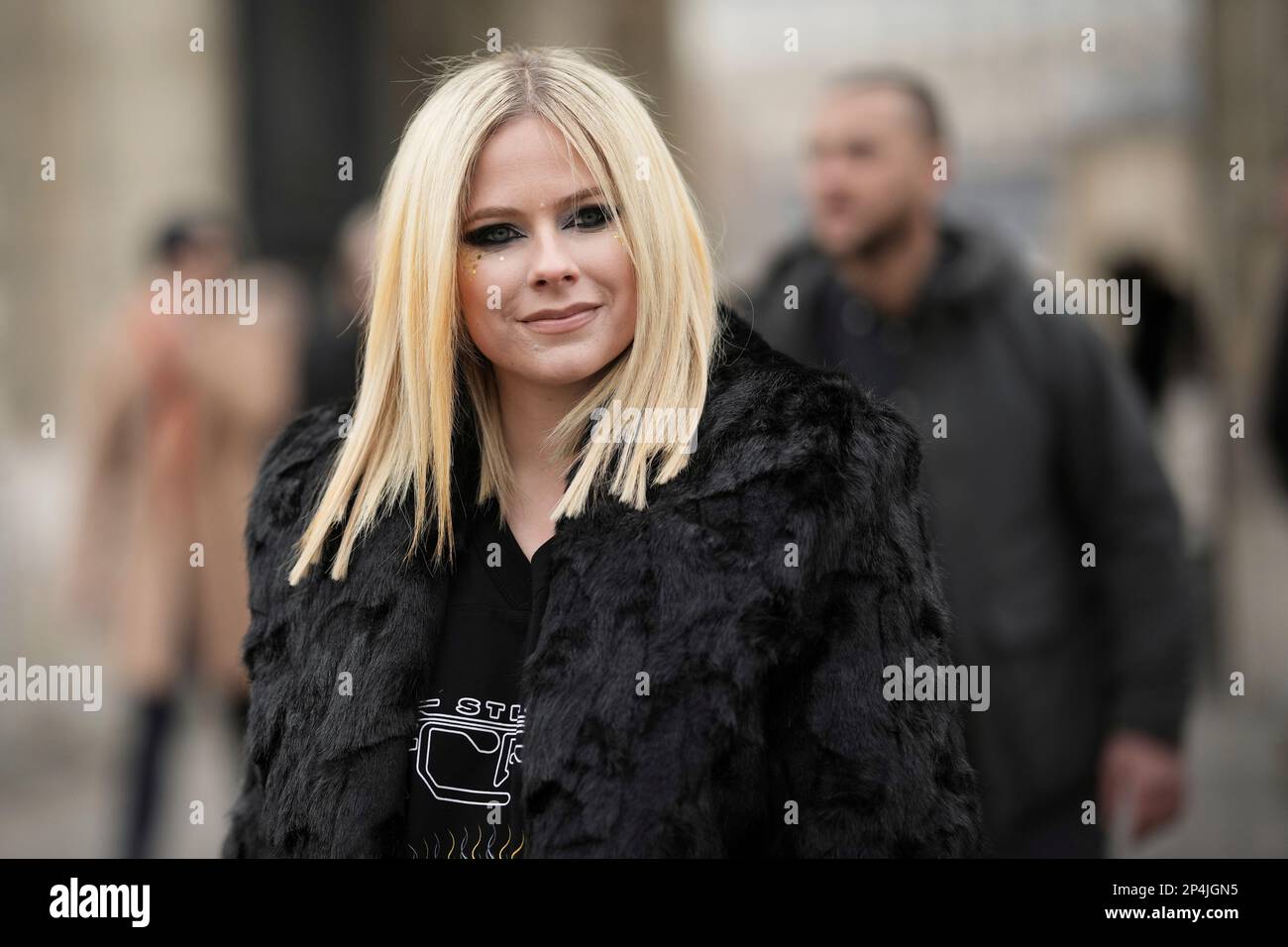 Avril Lavigne departs the Stella McCartney Fall/Winter 2023-2024 ready