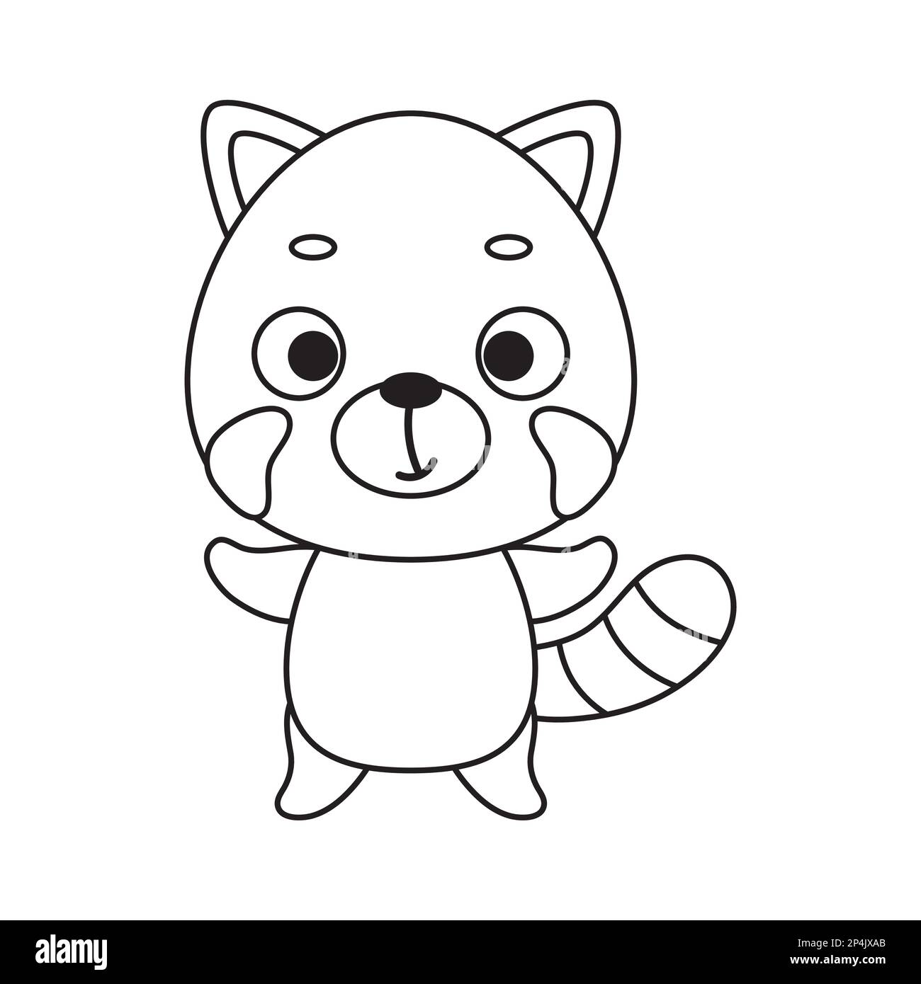 Red Panda Coloring Book