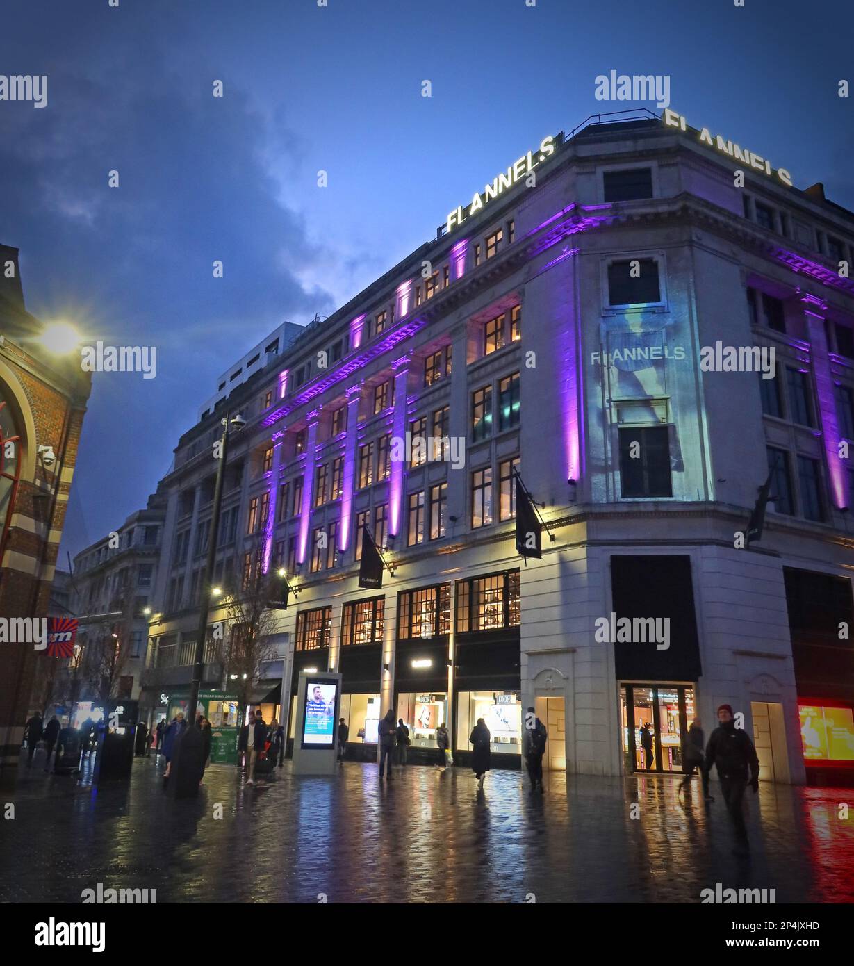 Flannels flagship Liverpool store, 15 Parker Street, Liverpool, Merseyside, England, UK, L1 1DJ Stock Photo