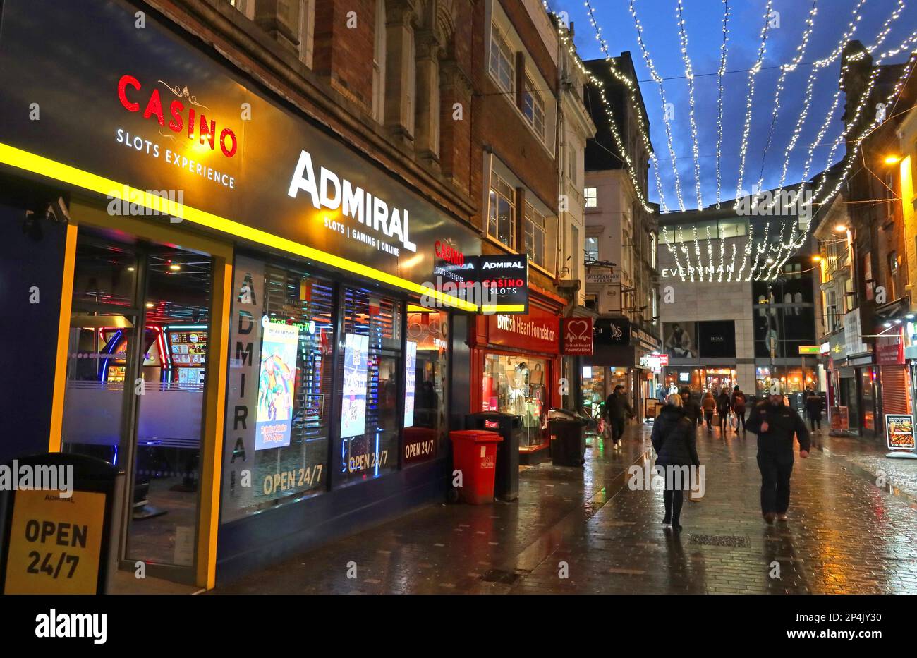 Admiral Casino slots experience, 14-16 Richmond St,  Liverpool, Merseyside, England, UK, L1 1EF Stock Photo
