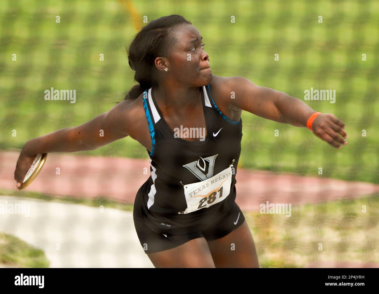 Patricia Nintcheu of Austin Vandegrift competes in the high school