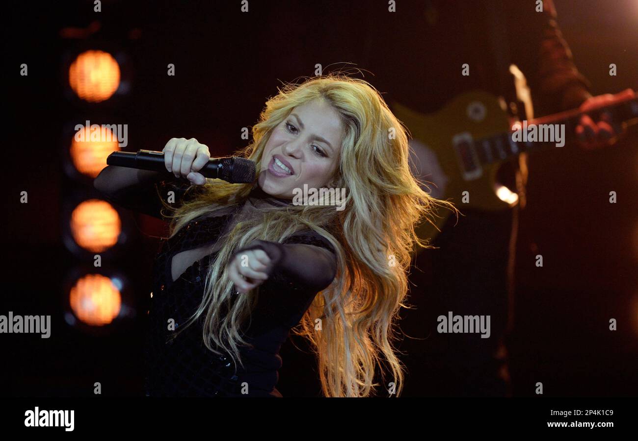 Colombian singer Shakira performs during the 2014 Echo Music Awards in ...
