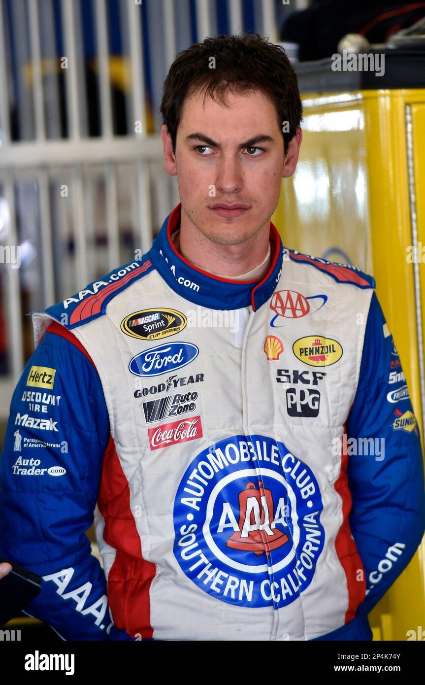 Joey Logano During Practice For The NASCAR Sprint Cup Series Auto Club ...