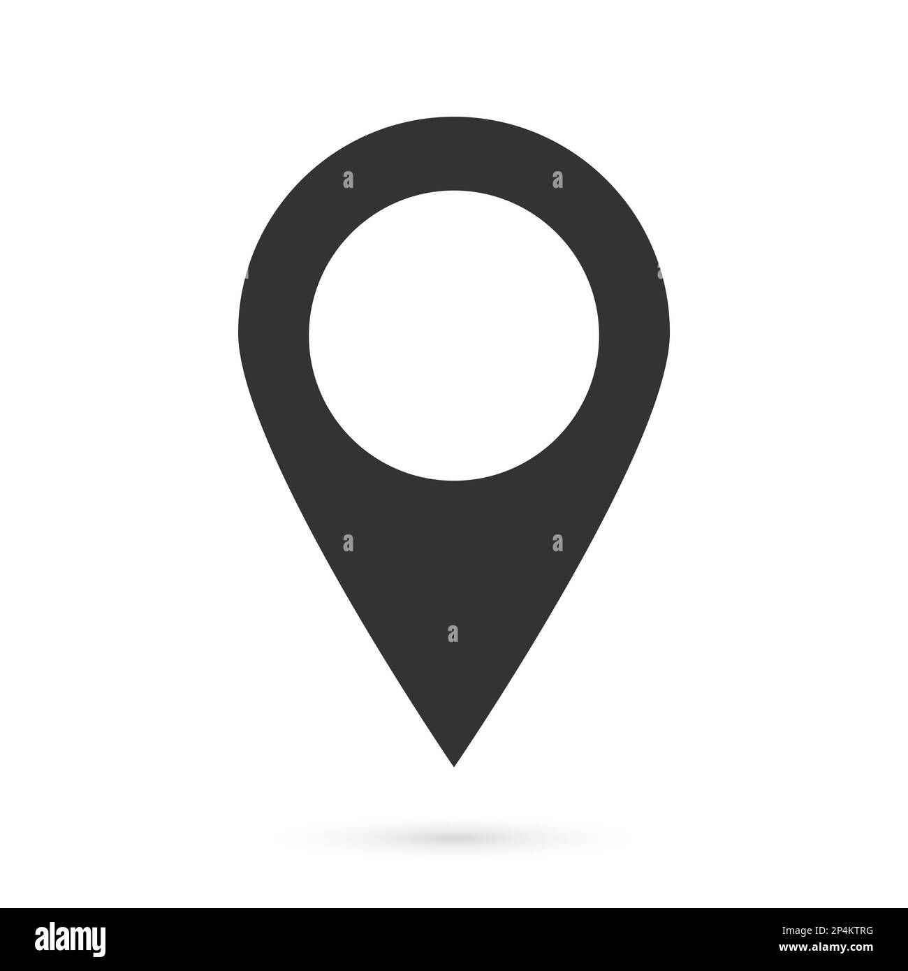 Geolocation icon on a white background. Linear pin code icons of the ...